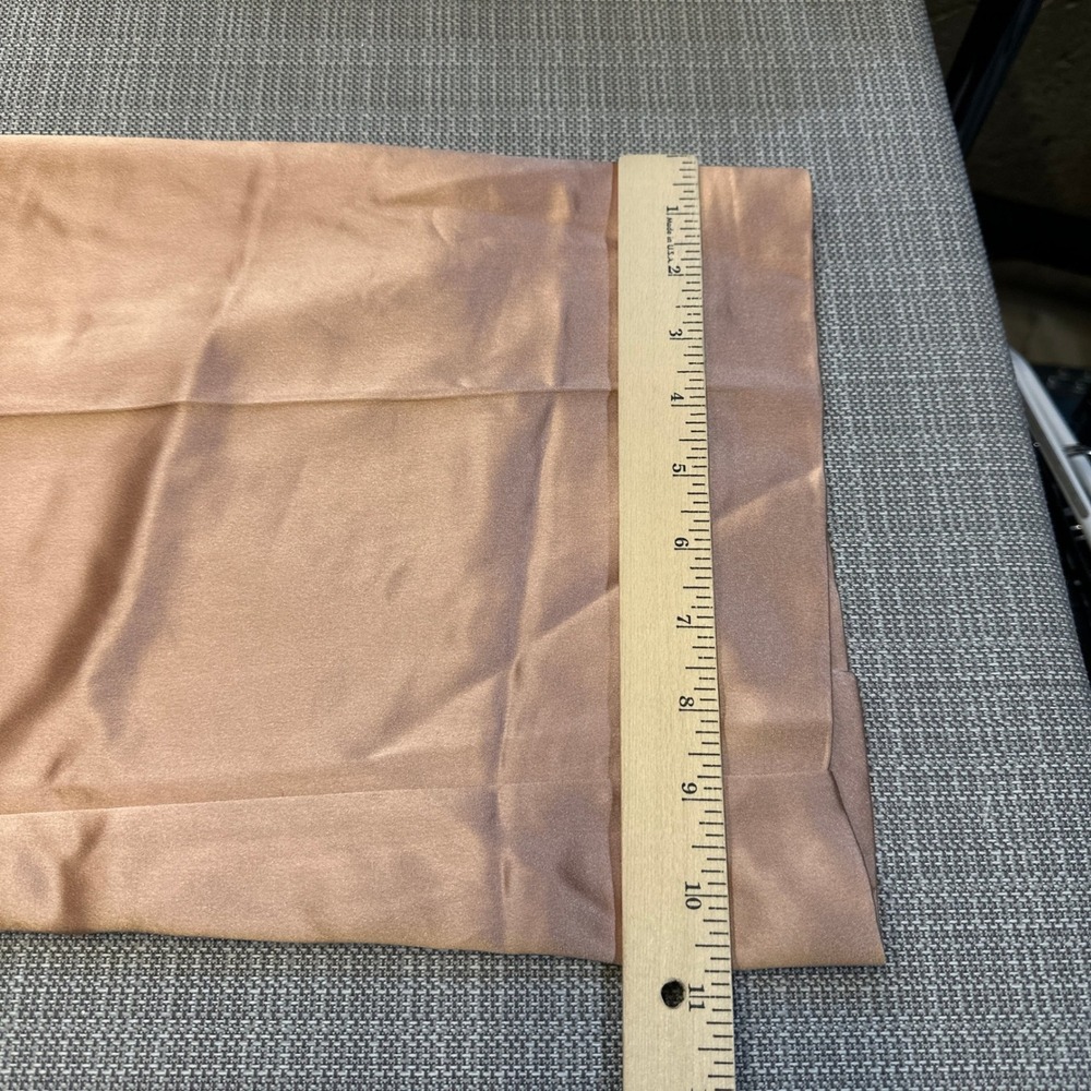 Favorite Daughter Tuscany Satin Wide Leg Pants size 8 Champagne Pink Pleated - Picture 12 of 13